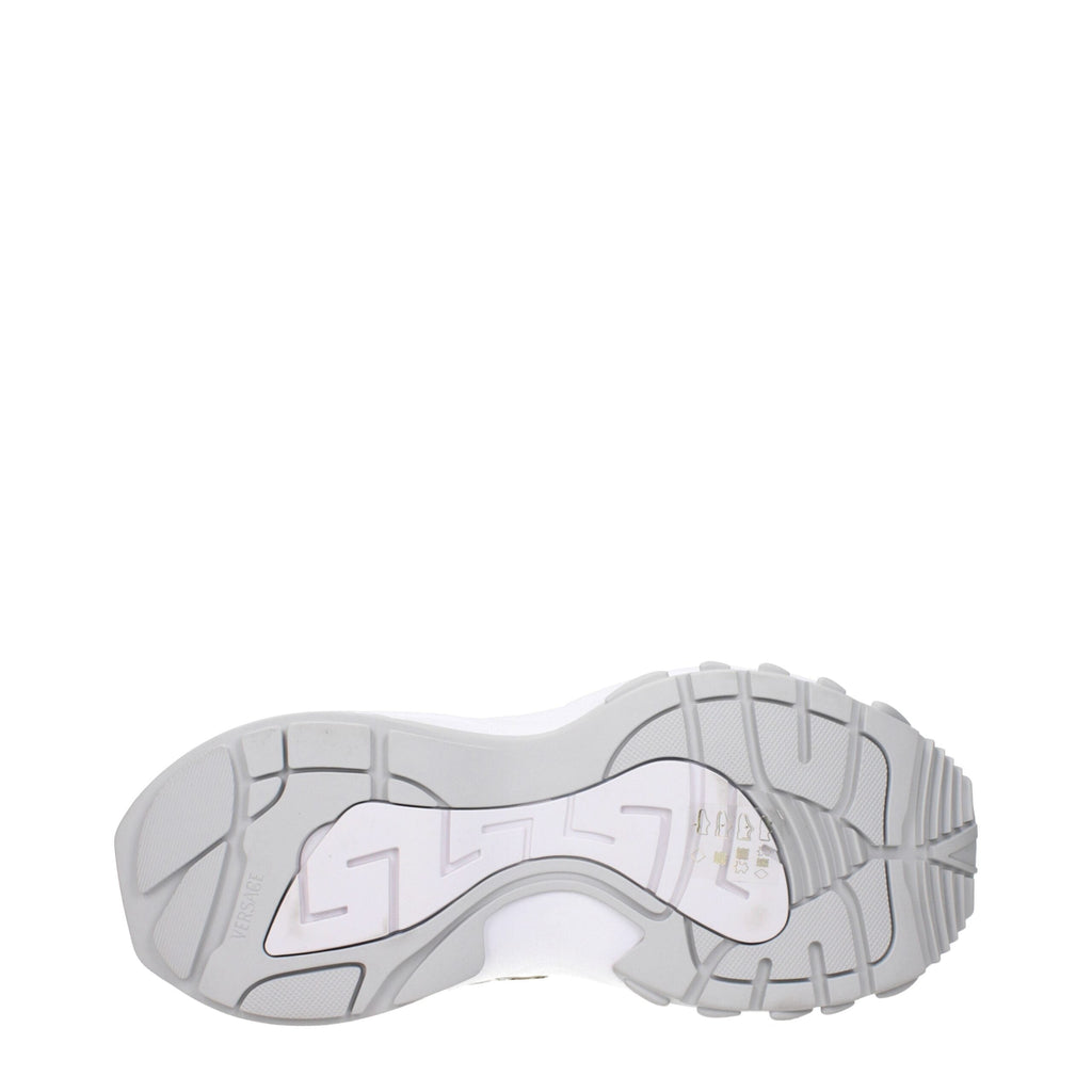 Versace Gold Fabric Low Top Sneakers Versace