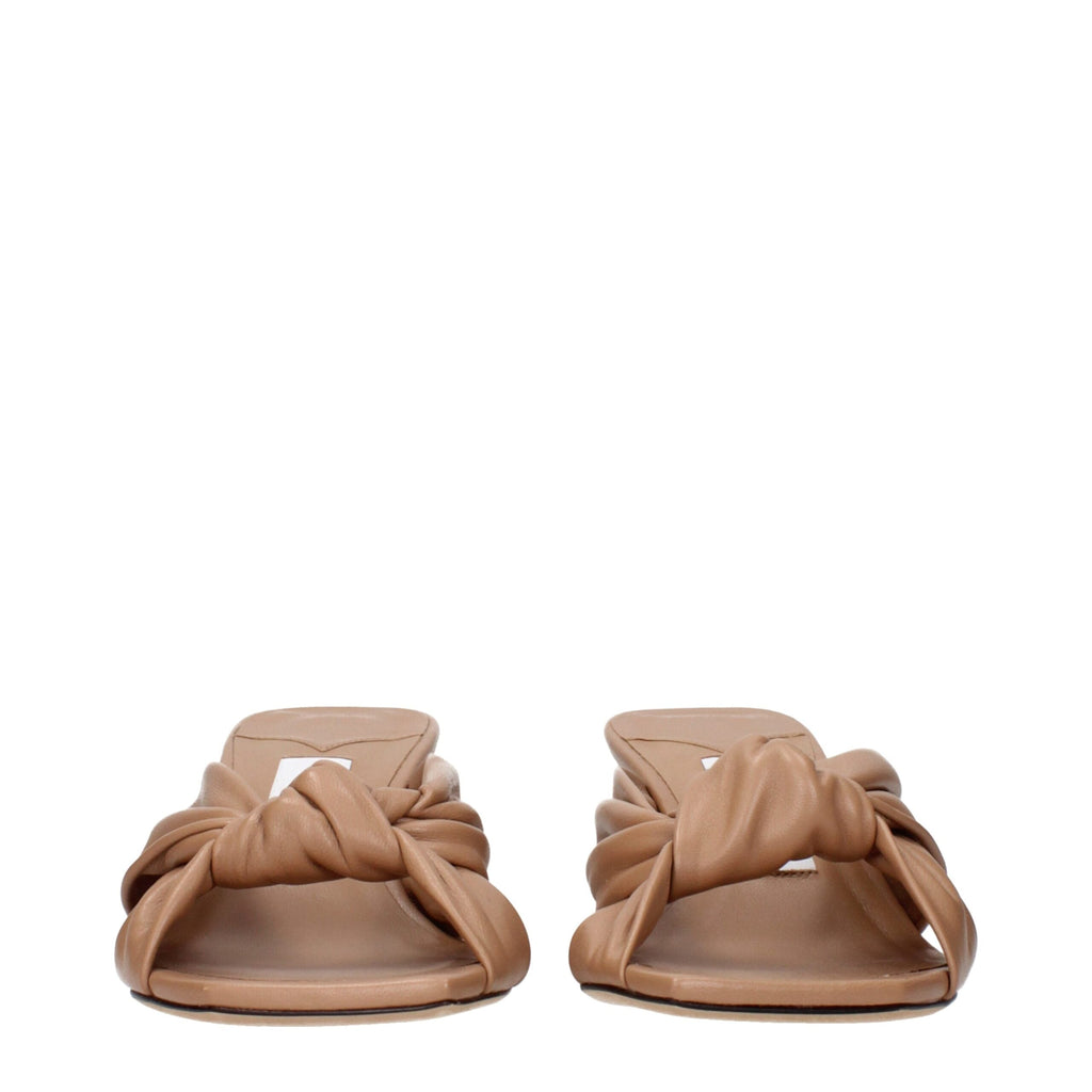 Jimmy Choo Beige Leather Sandals Jimmy Choo