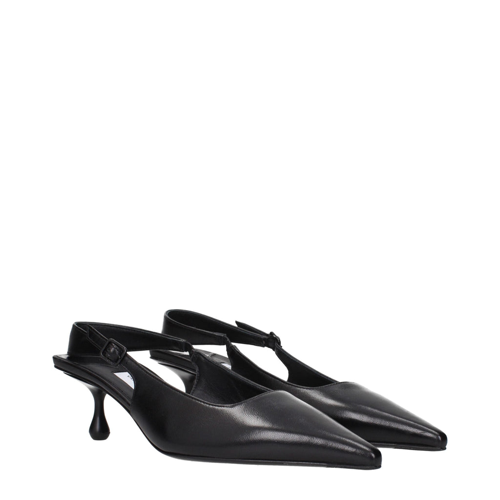 Jimmy Choo Black Leather Sandals Jimmy Choo