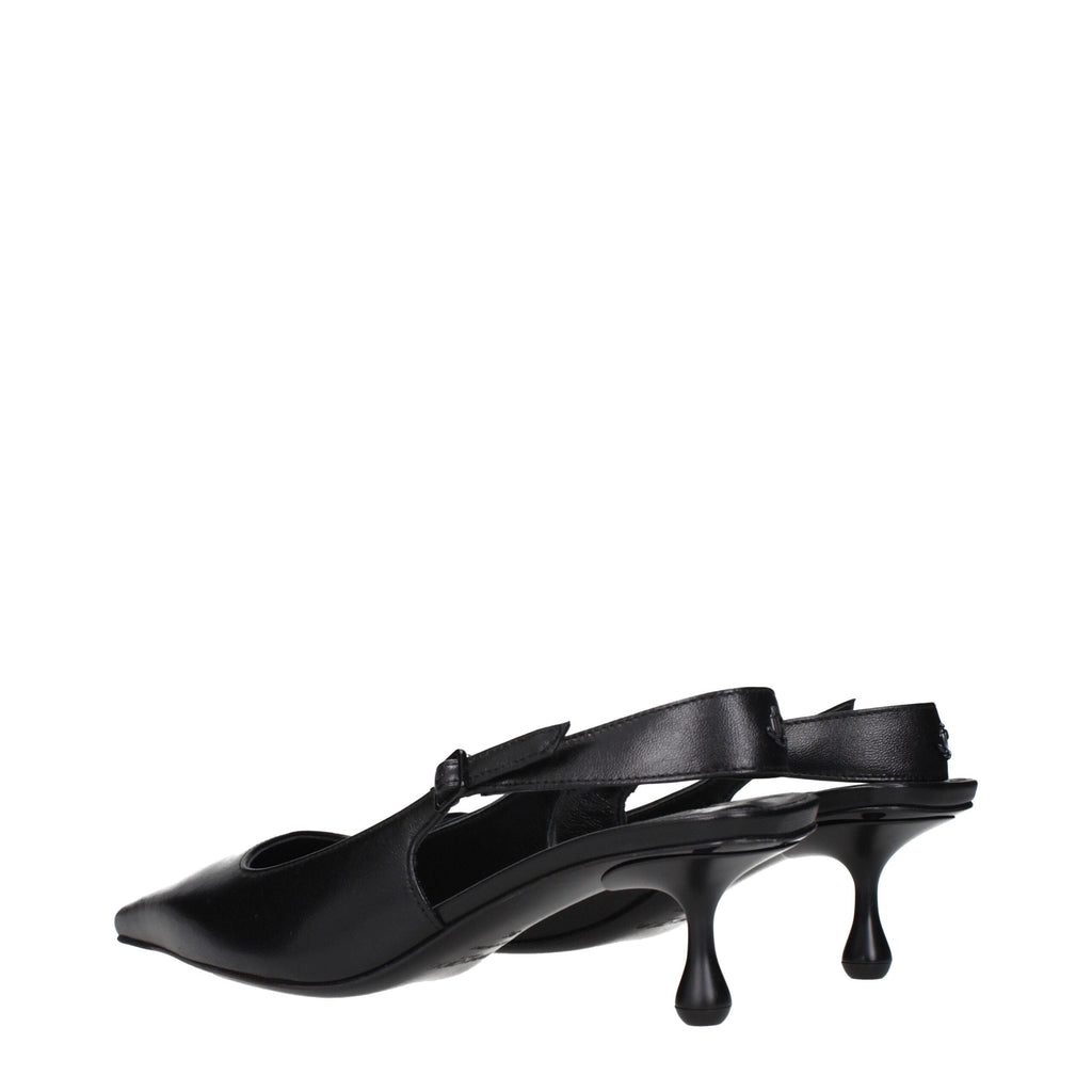 Jimmy Choo Black Leather Sandals Jimmy Choo