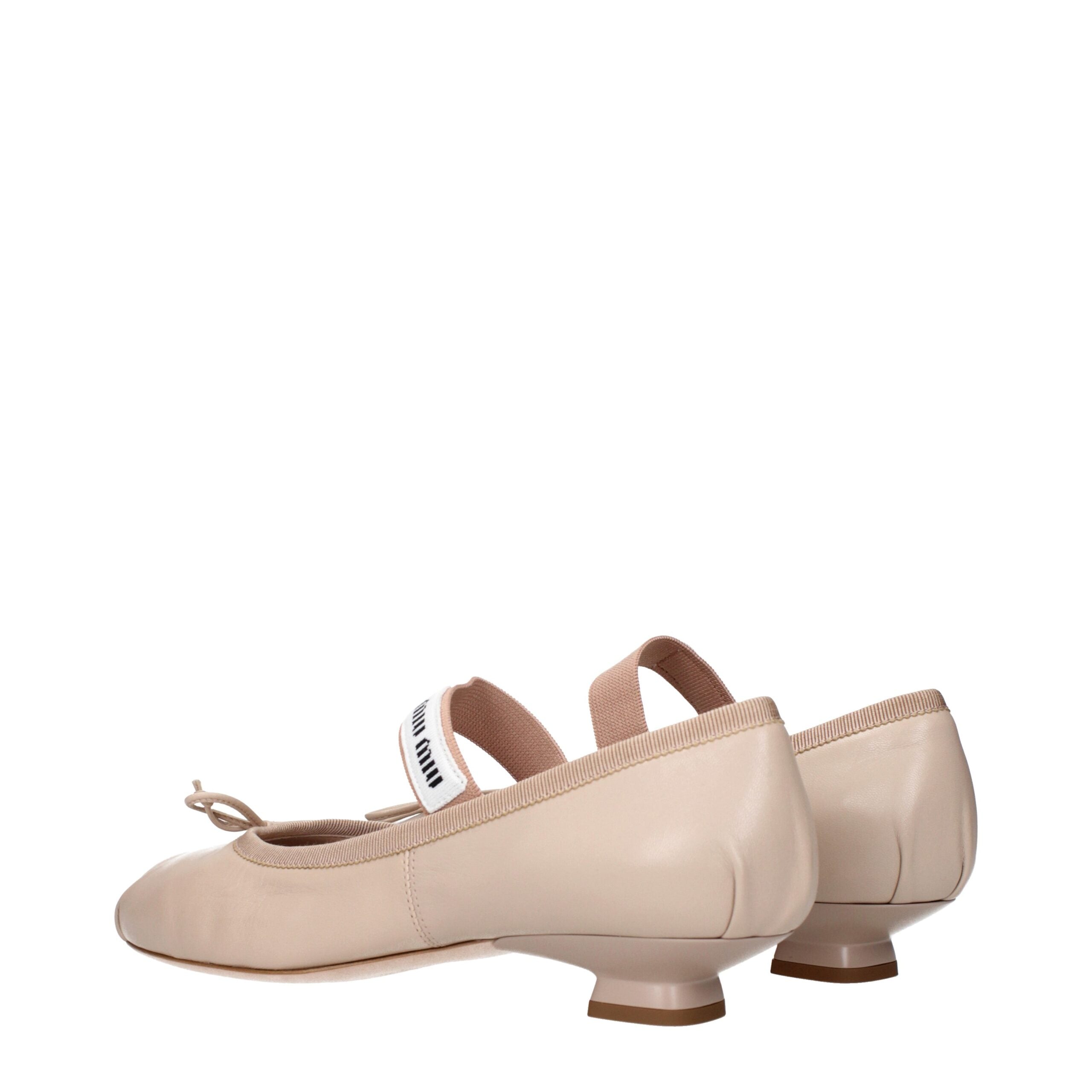 Miu Miu Pink Leather Ballet Flats Miu Miu