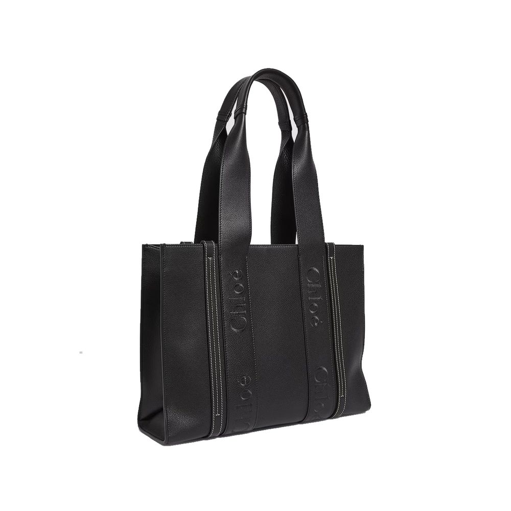 Chloé Chloe Woody Medium Leather Tote Bag Chloé