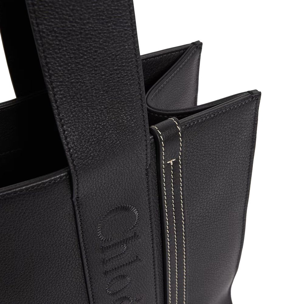 Chloé Chloe Woody Medium Leather Tote Bag Chloé