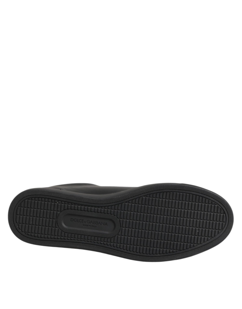 Dolce & Gabbana Black Leather Crystal Heart Low Top Sneakers  Shoes Dolce & Gabbana