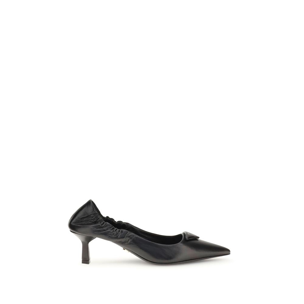 Prada Leather logo Pumps Prada