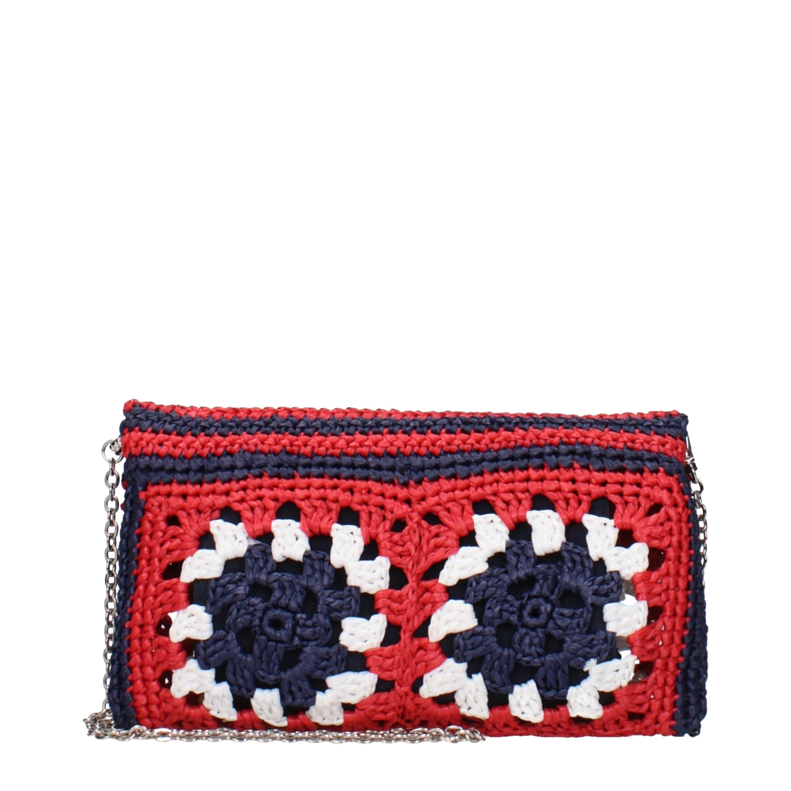 Miu Miu Multicolor Raffia Clutch Bag Miu Miu
