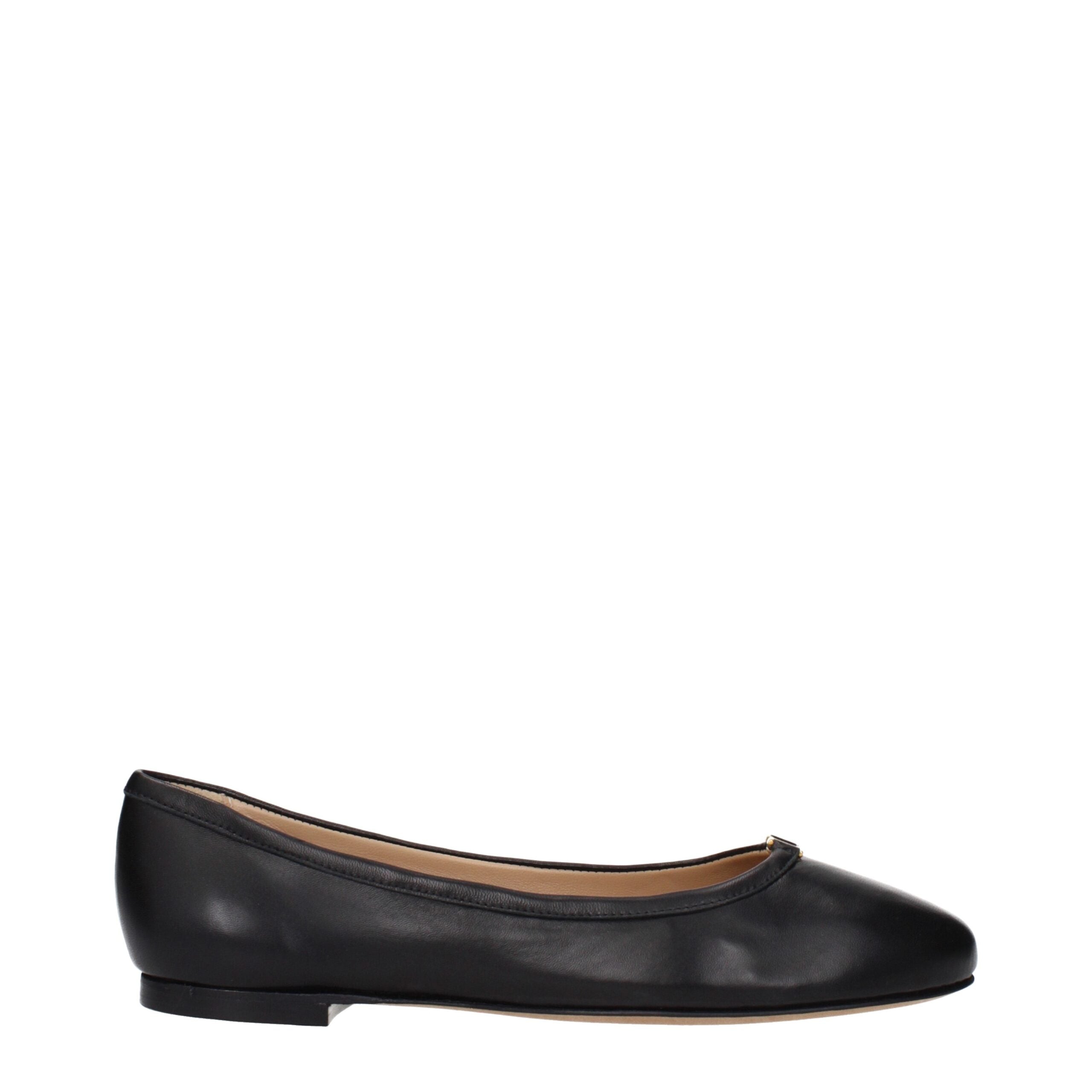 Chloé Black Leather Ballet Flats Chloé