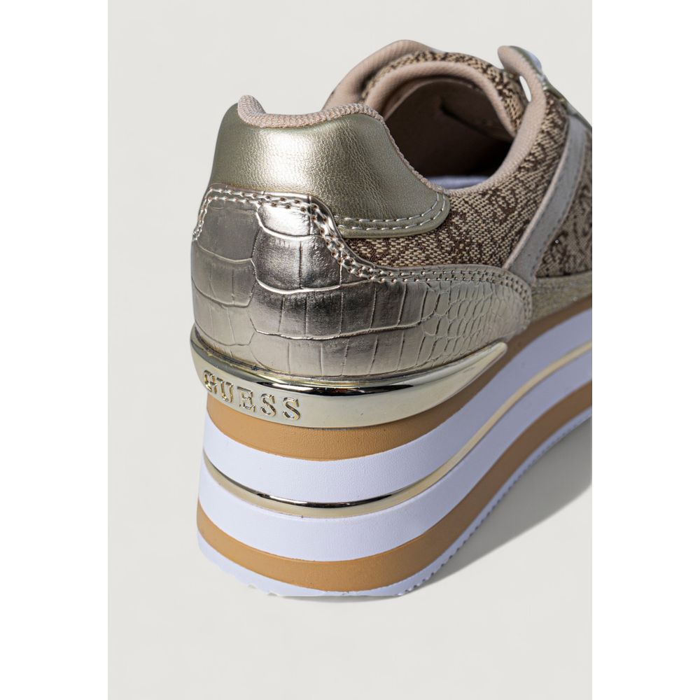 Guess Beige Polyester Sneaker Guess