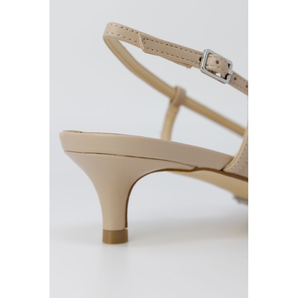 Guess Beige Polyester High Heel Guess