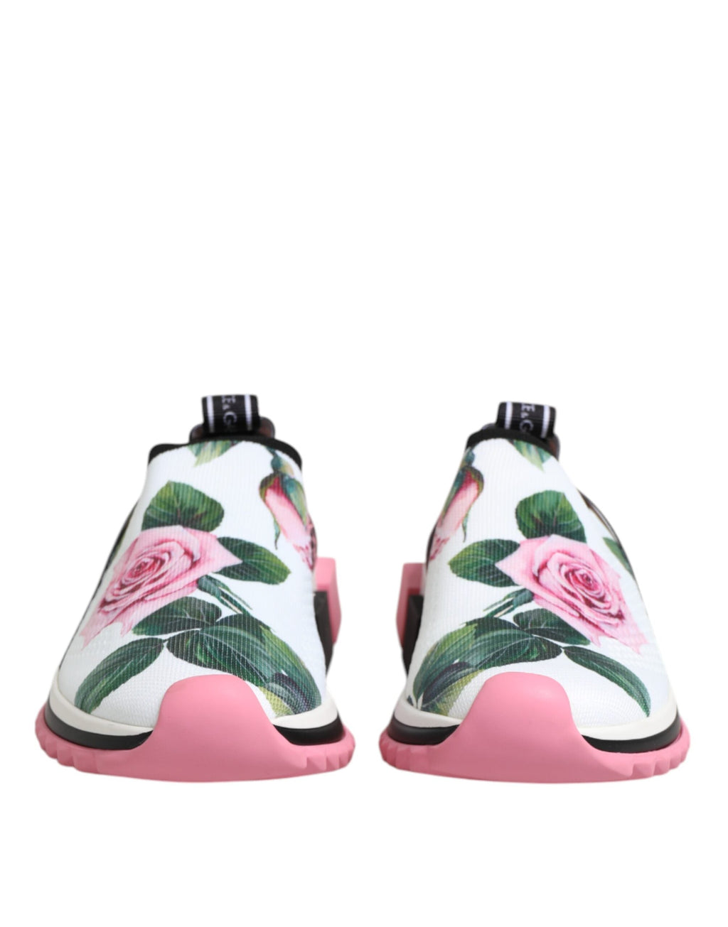 Dolce & Gabbana White Rose Print Sorrento Sneakers Shoes Dolce & Gabbana