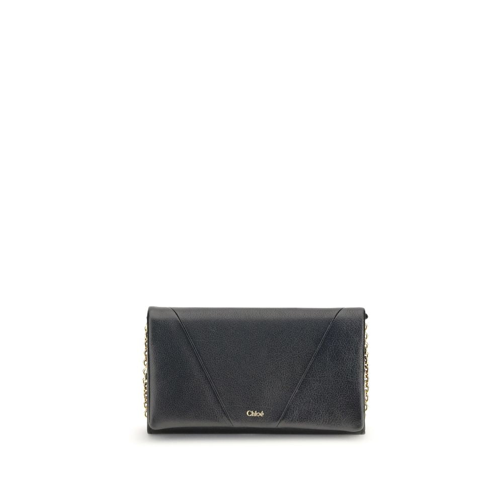 Chloé Spin Wallet with Flap and Chain Chloé