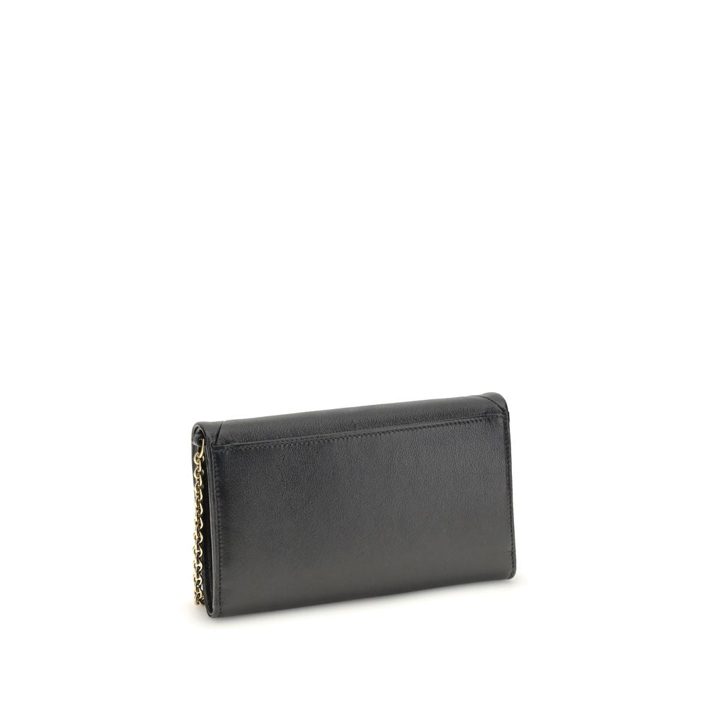 Chloé Spin Wallet with Flap and Chain Chloé