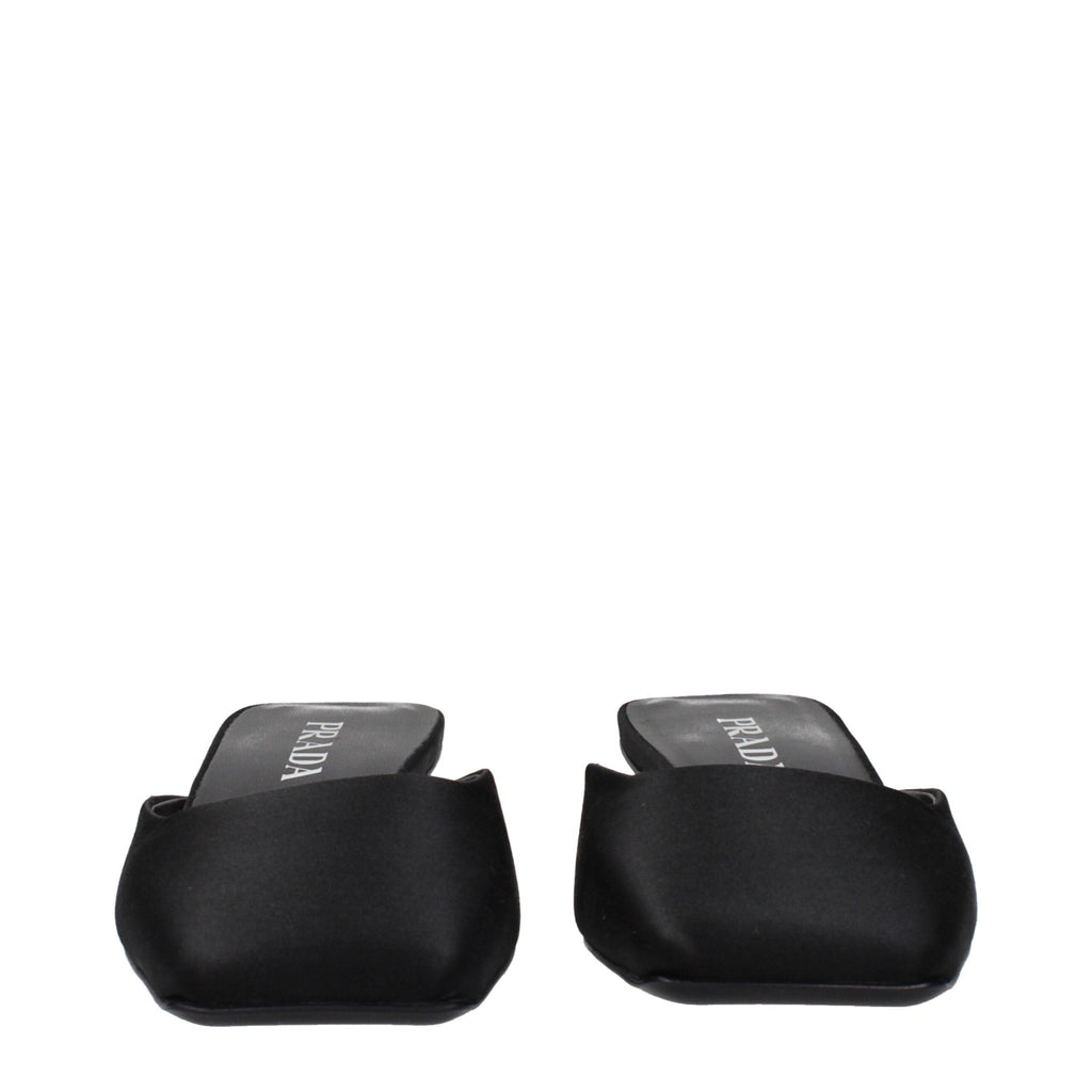 Prada Black Satin Sandals Prada