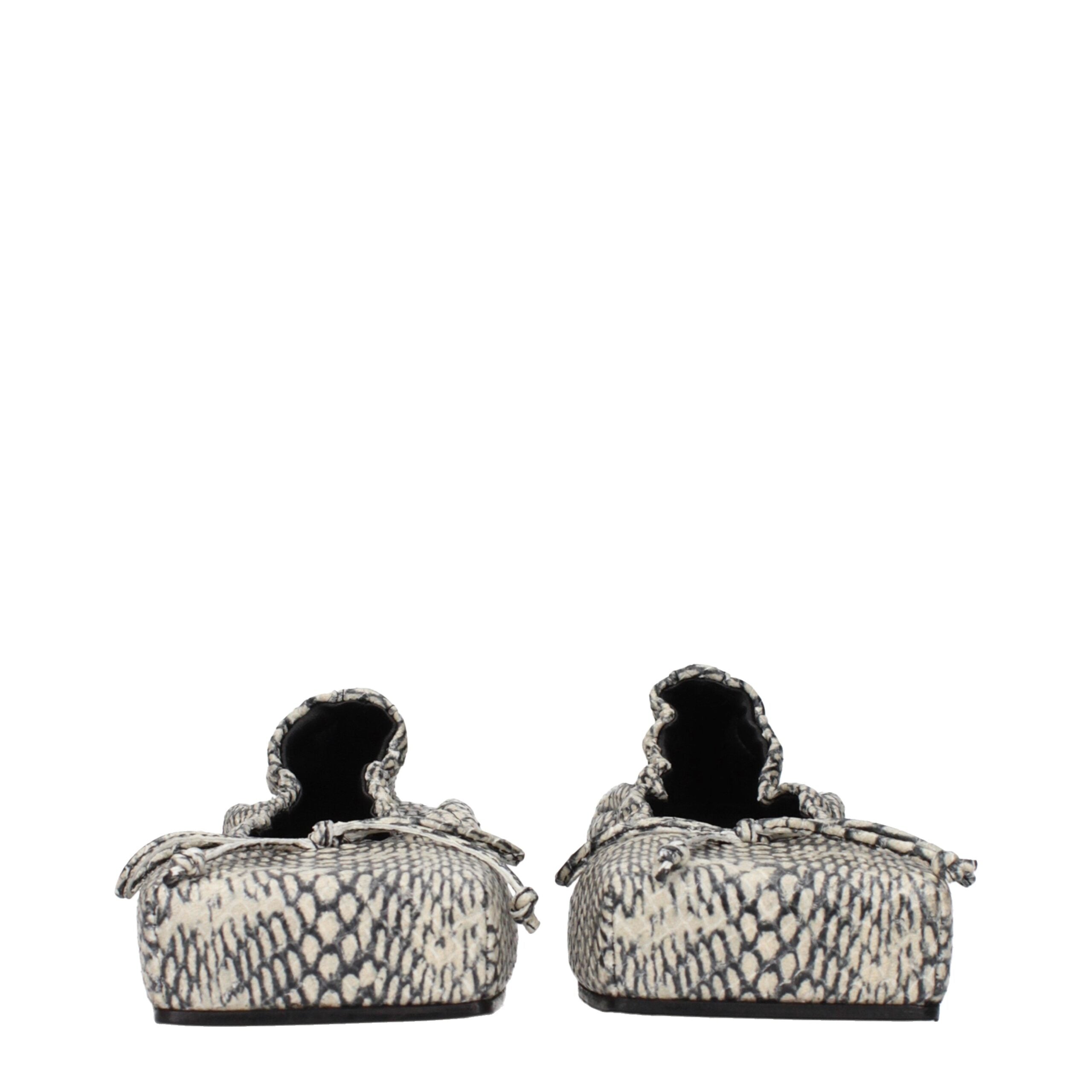 Jacquemus Beige Leather Ballet Flats Jacquemus