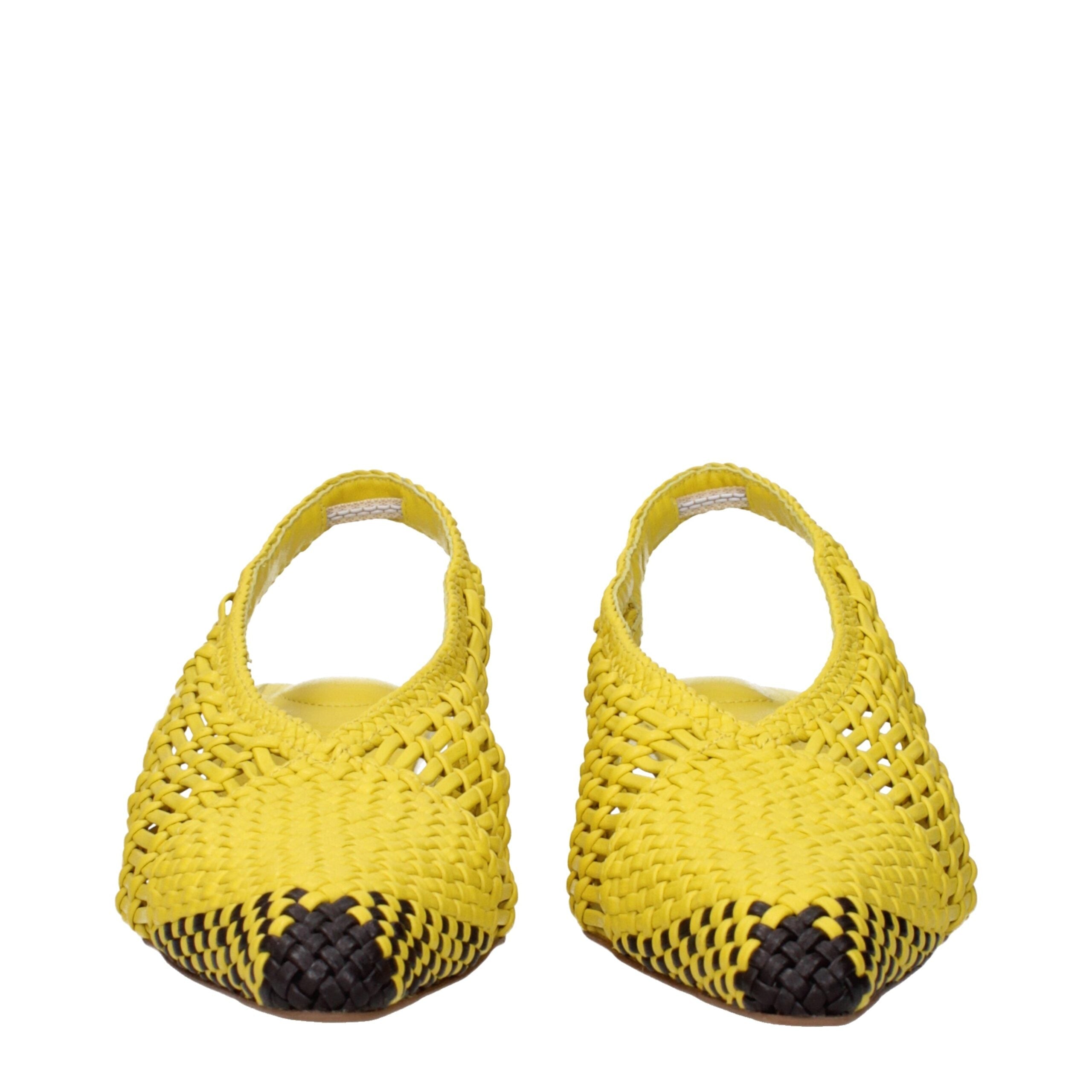Jacquemus Yellow Leather Sandals Jacquemus