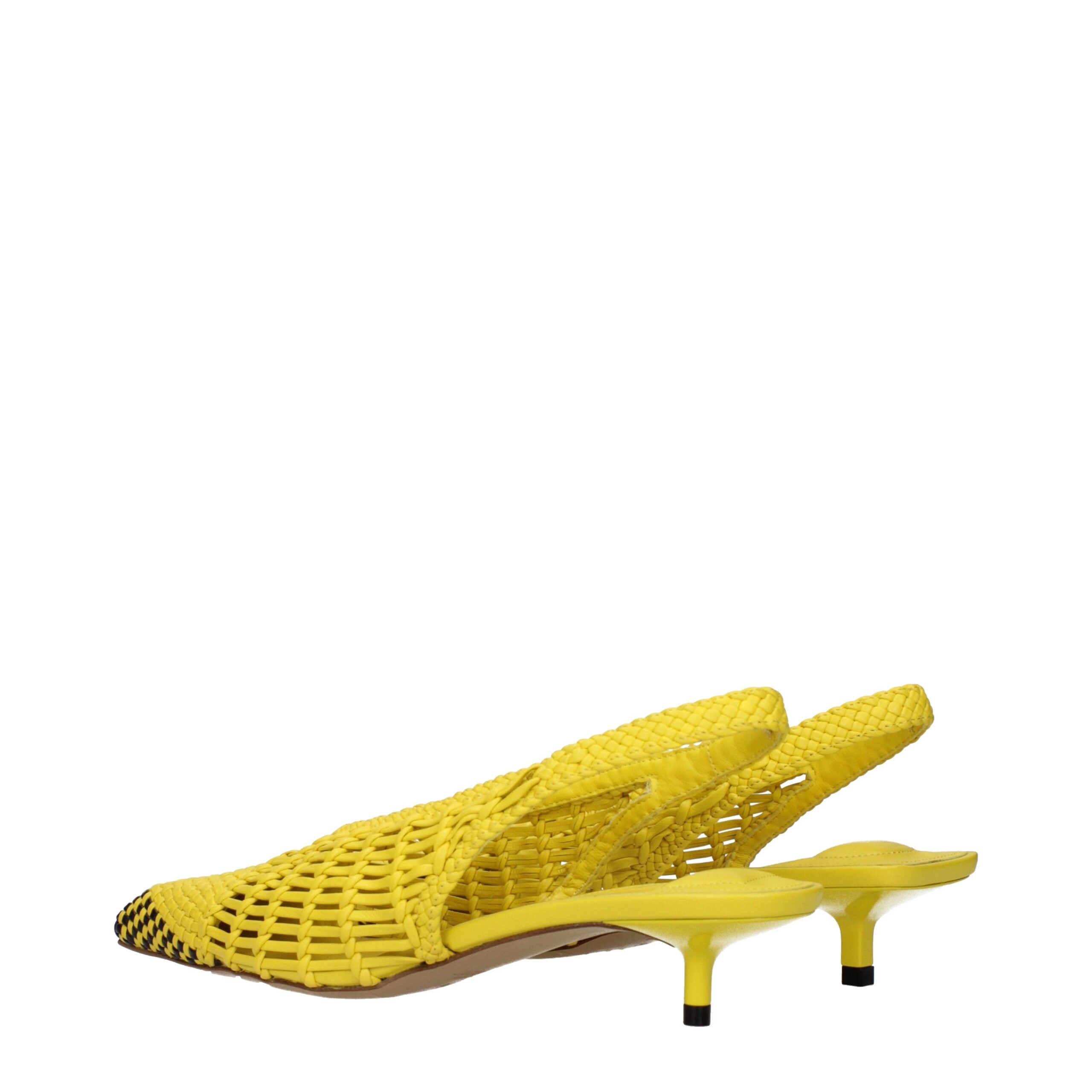 Jacquemus Yellow Leather Sandals Jacquemus