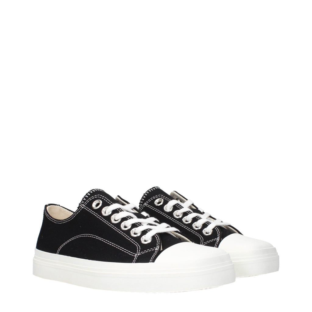 Moschino Black Fabric Low Top Sneakers Moschino