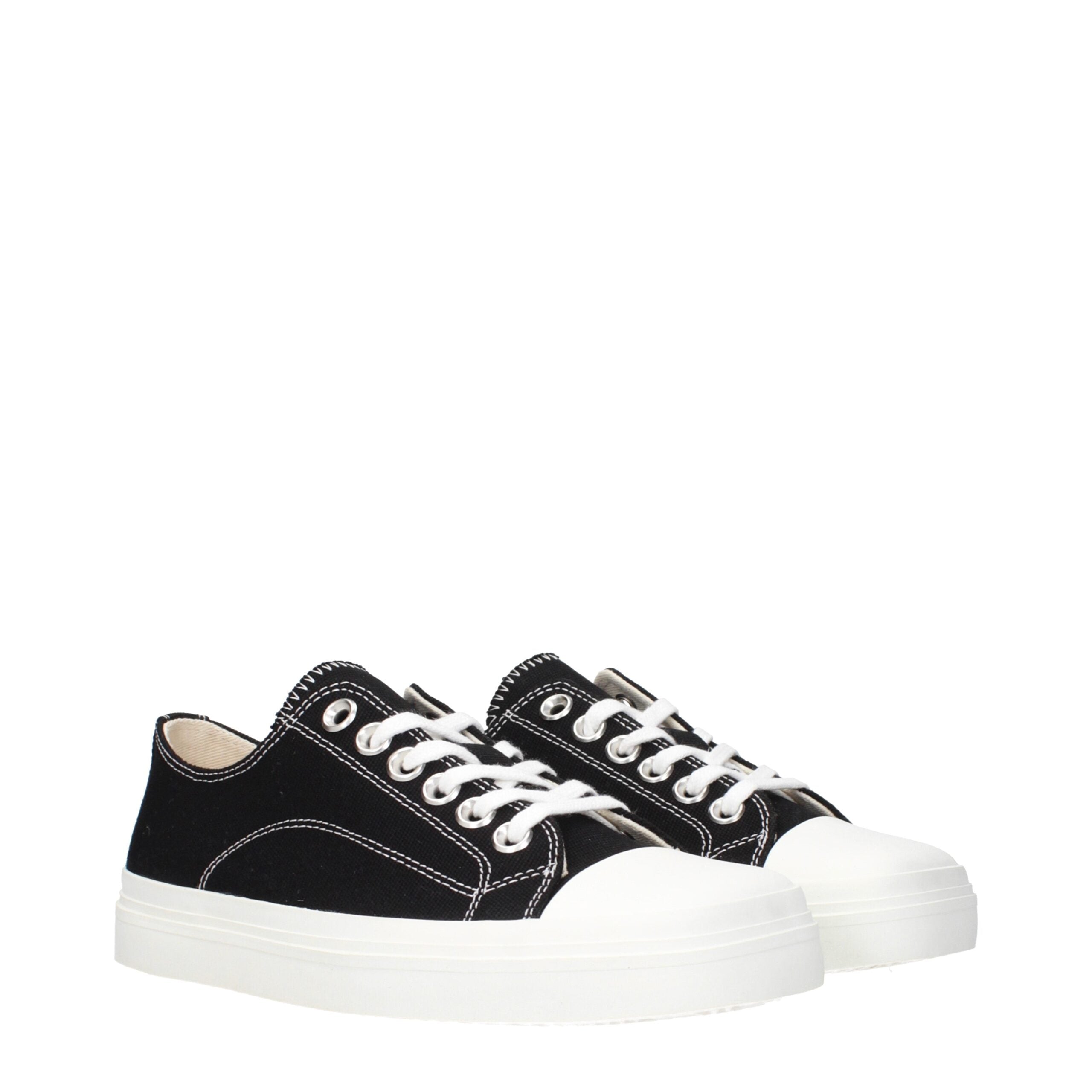 Moschino Black Fabric Low Top Sneakers Moschino