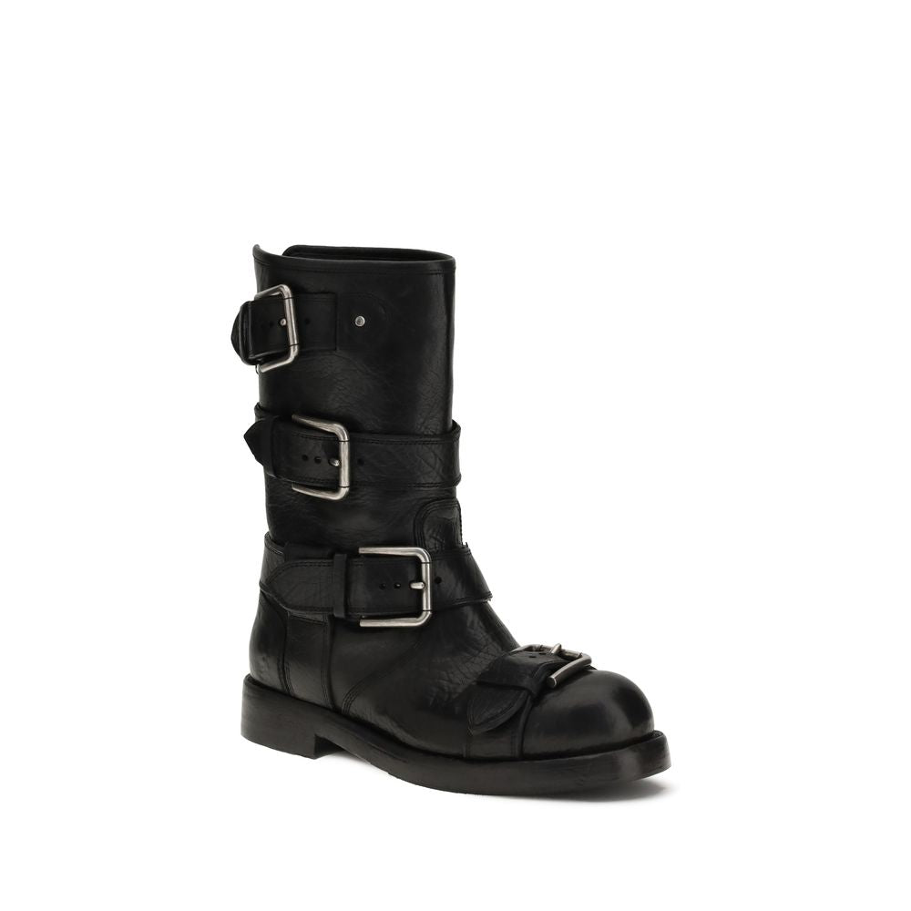 Dolce & Gabbana Buckled leather Boots Dolce & Gabbana