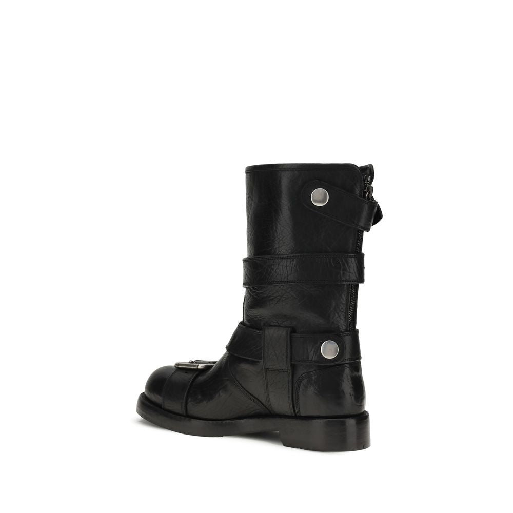 Dolce & Gabbana Buckled leather Boots Dolce & Gabbana