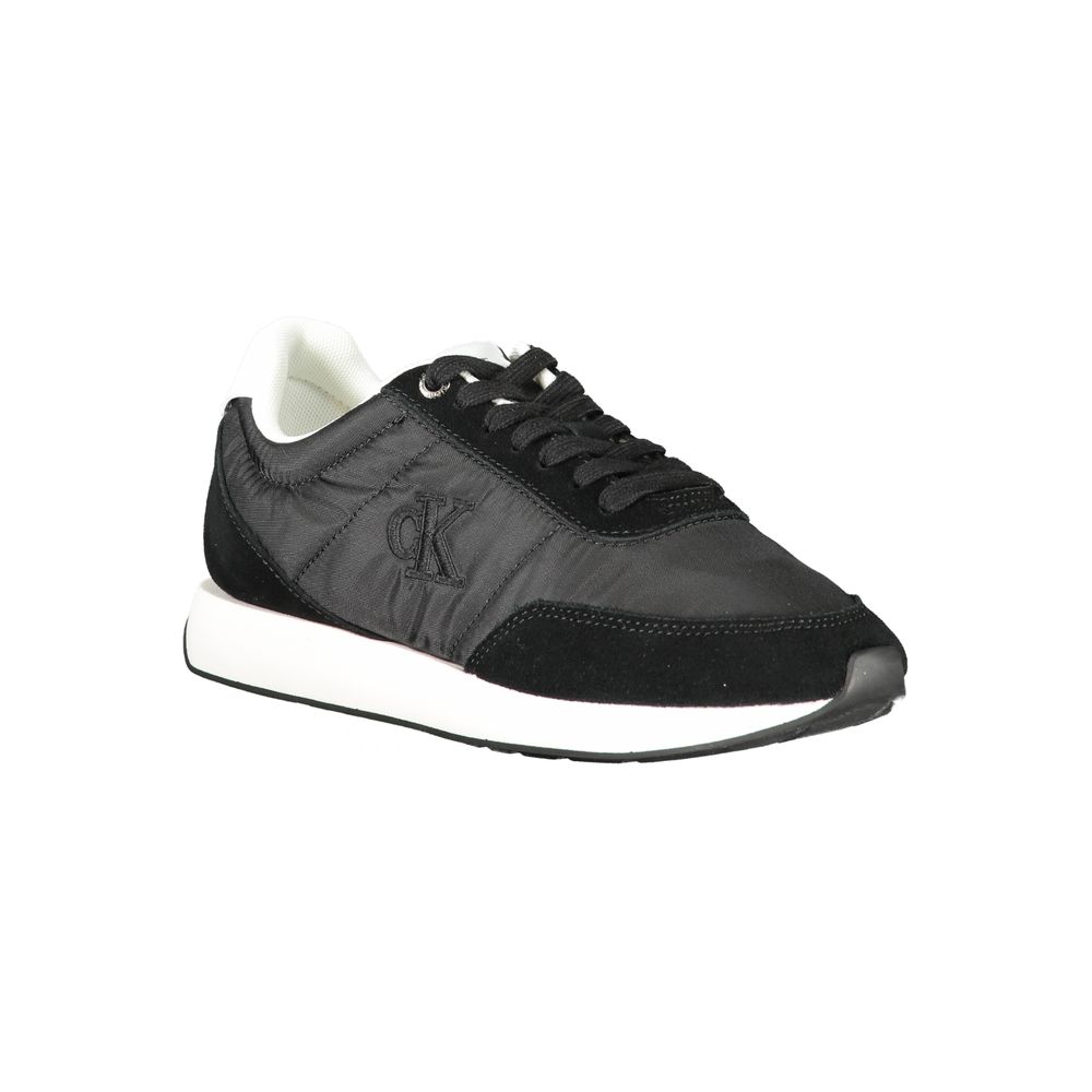 Calvin Klein Black Leather Women Sneaker Calvin Klein