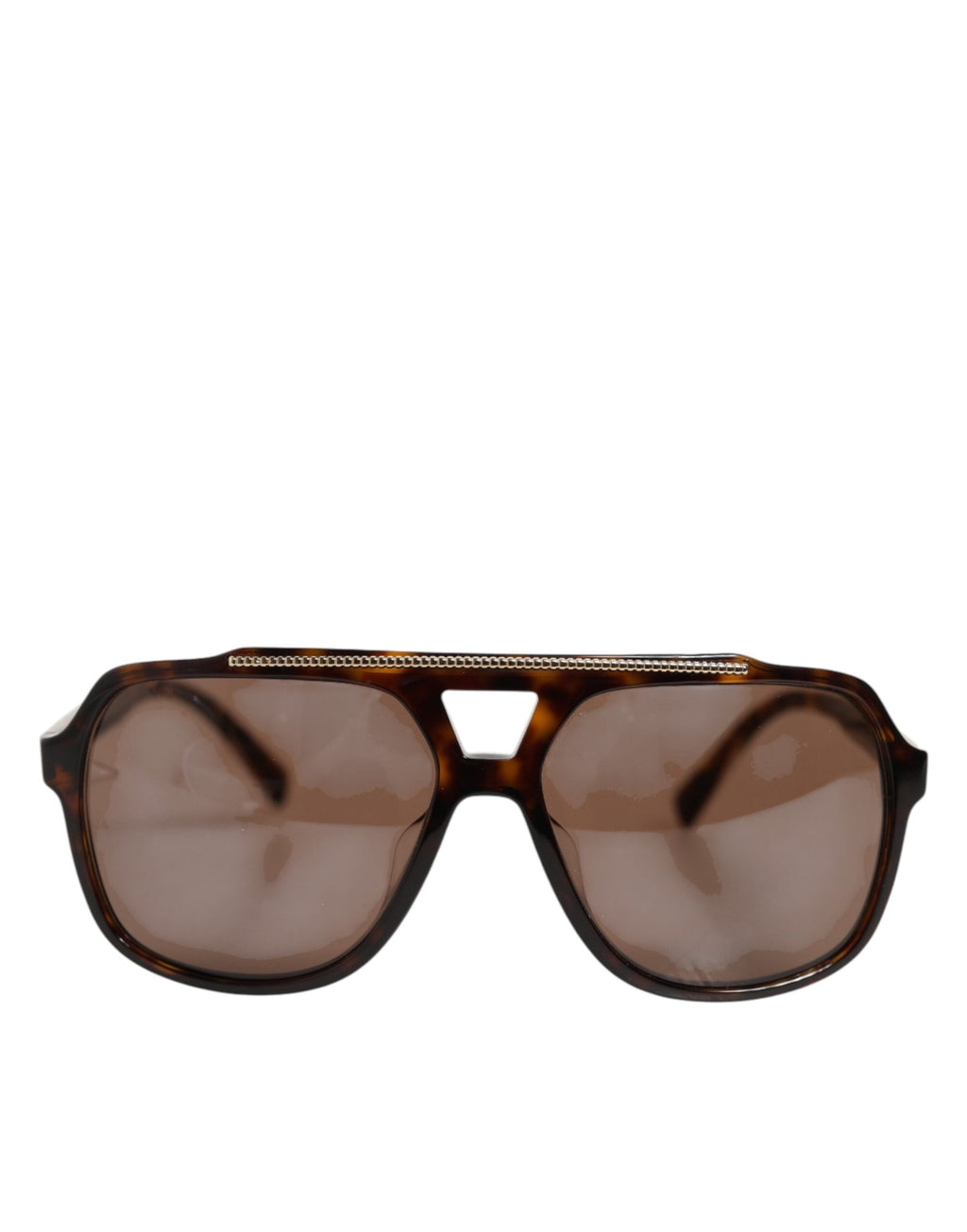 Dolce & Gabbana Dark Brown Tortoise Shell Pilot Frame Sunglasses Dolce & Gabbana