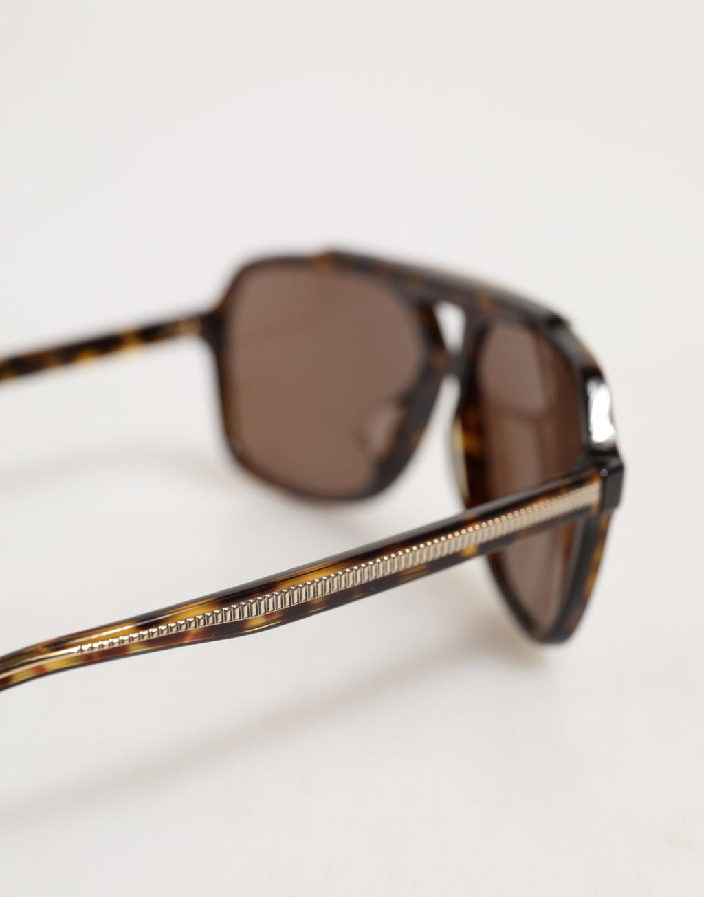 Dolce & Gabbana Dark Brown Tortoise Shell Pilot Frame Sunglasses Dolce & Gabbana