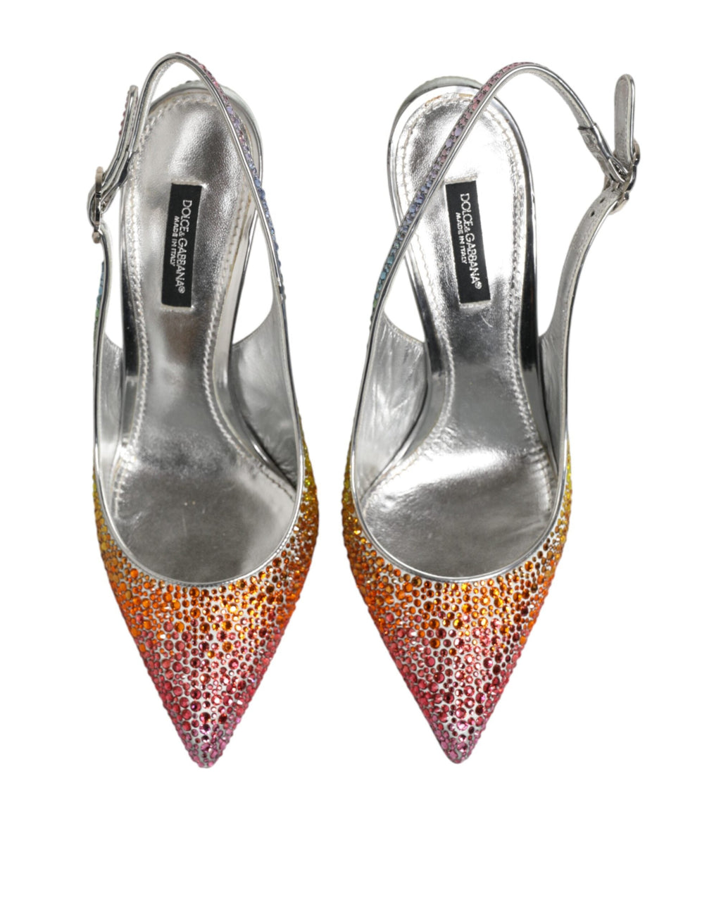 Dolce & Gabbana Multicolor Sequin Slingback Pumps Shoes Dolce & Gabbana