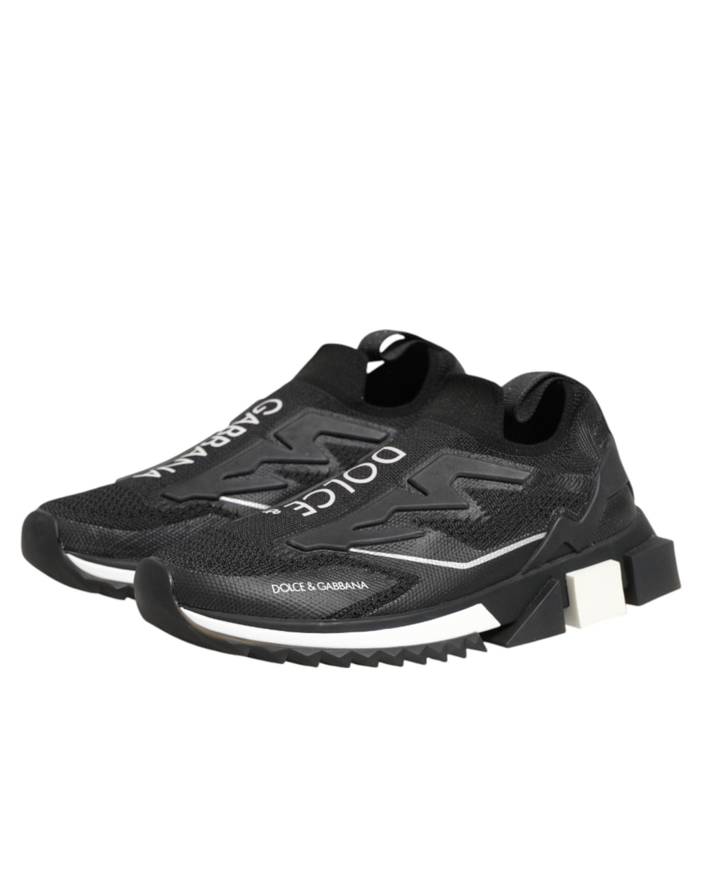 Dolce & Gabbana Black SORRENTO Sport Stretch Sneakers Shoes Dolce & Gabbana