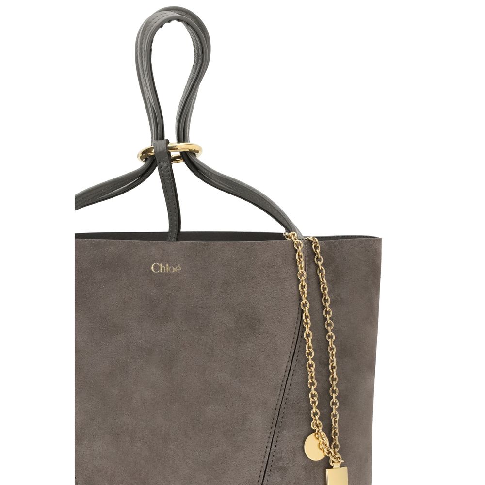 Chloé Suede Spin Tote Bag Chloé