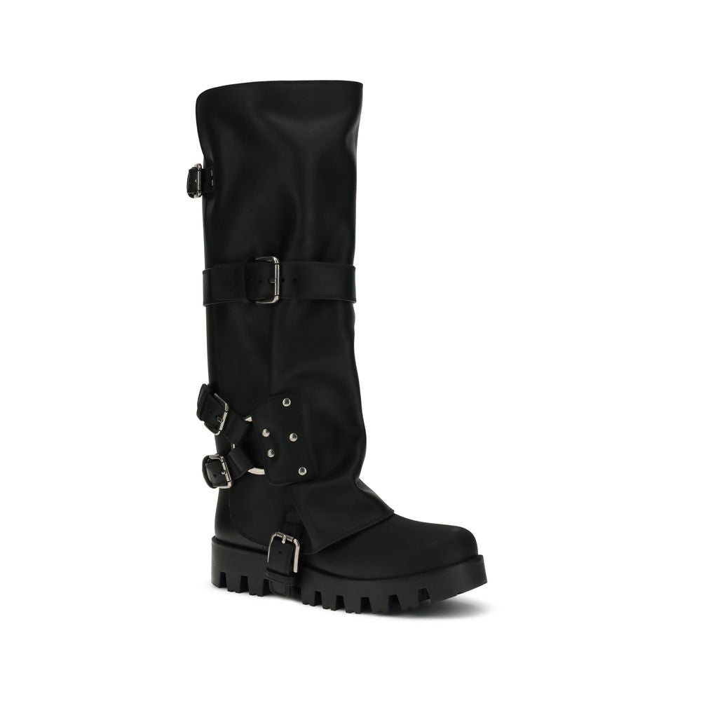 Dolce & Gabbana Rubber and leather high Boots Dolce & Gabbana