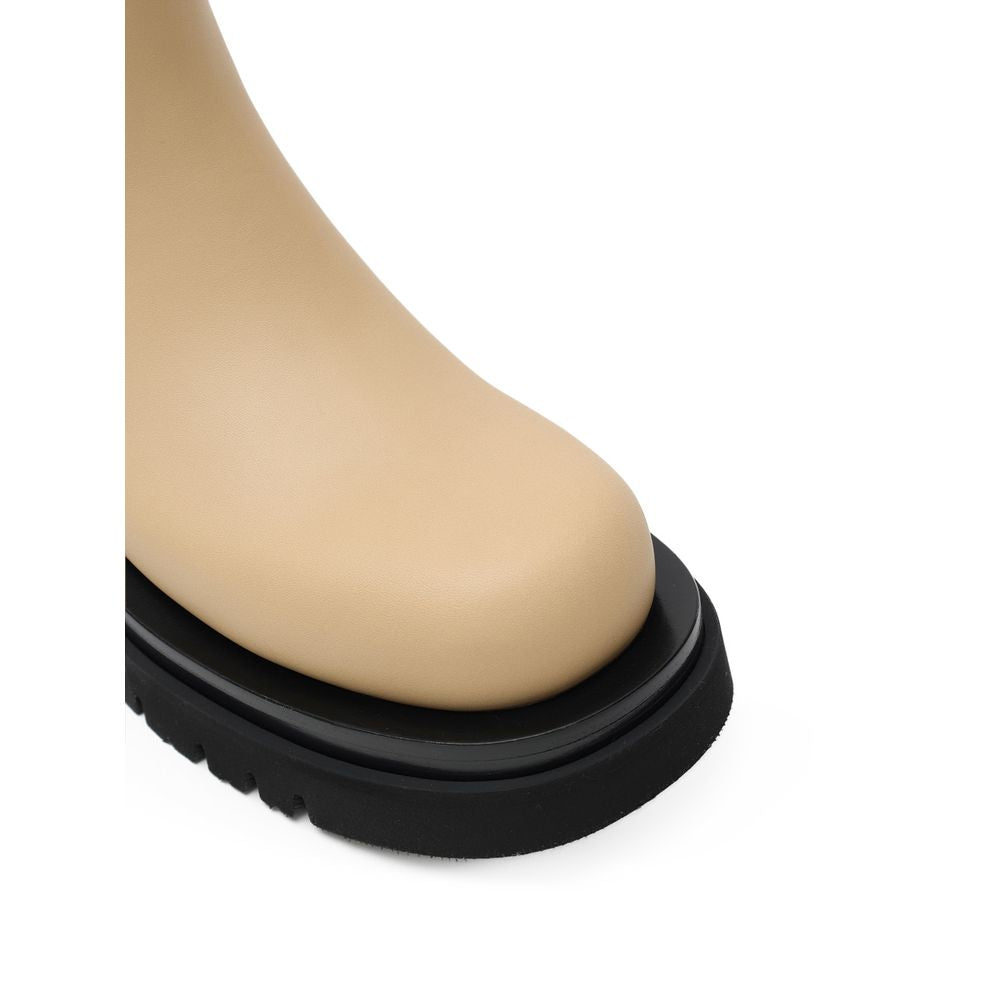 Bottega Veneta Beige Leather Boot Bottega Veneta