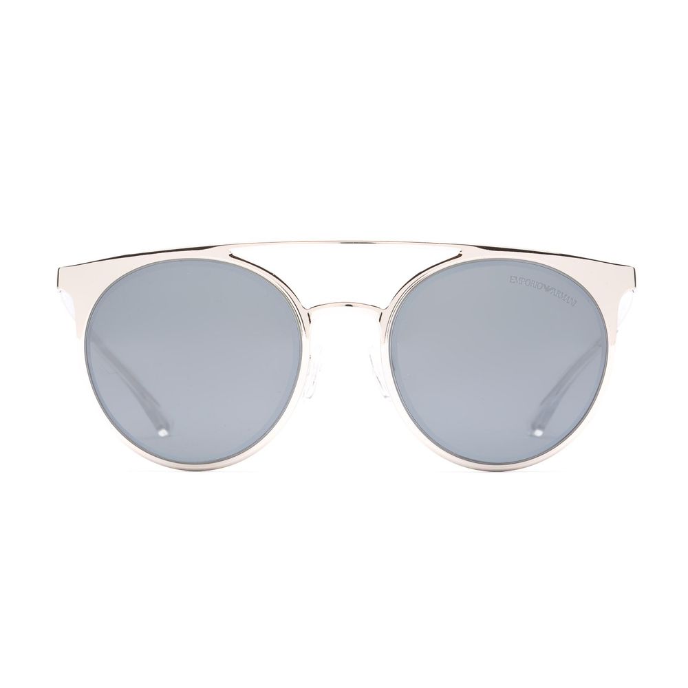 Emporio Armani Gray Metal Sunglasses Emporio Armani