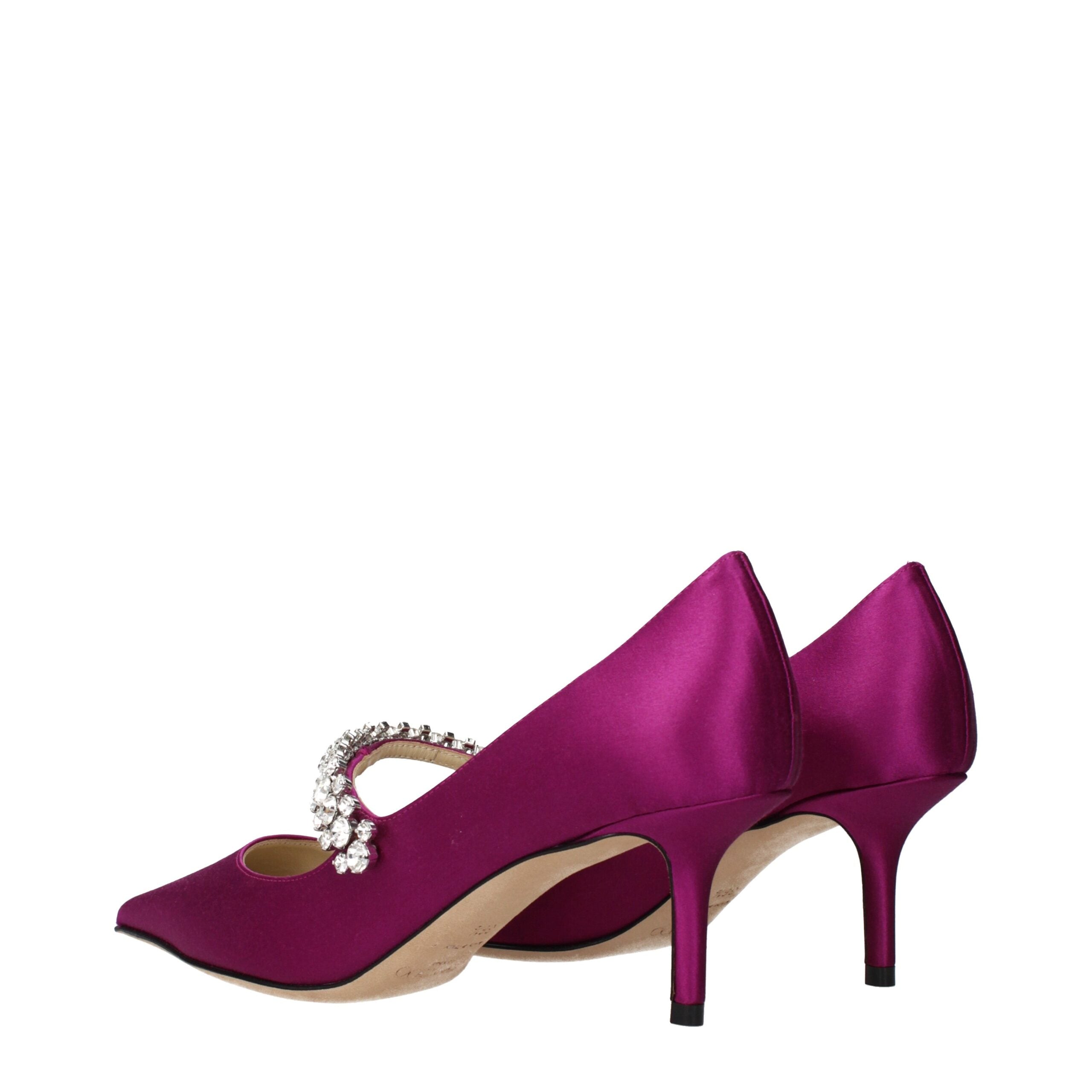 Jimmy Choo Pink Satin Mid Heel Pumps Jimmy Choo