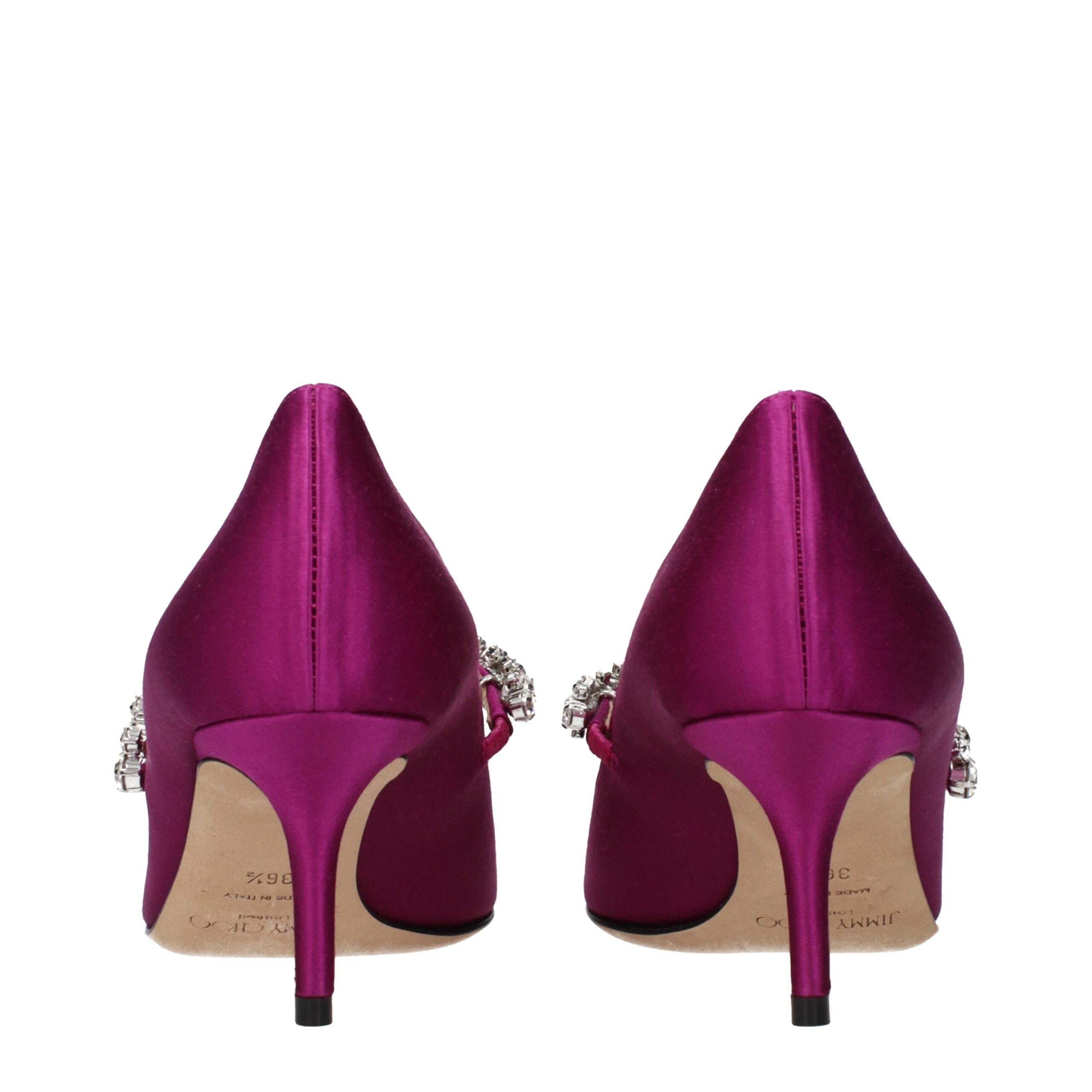 Jimmy Choo Pink Satin Mid Heel Pumps Jimmy Choo