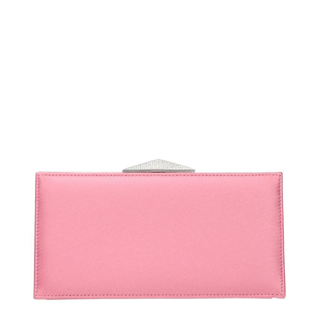 Jimmy Choo Pink Satin Clutch Bag Jimmy Choo