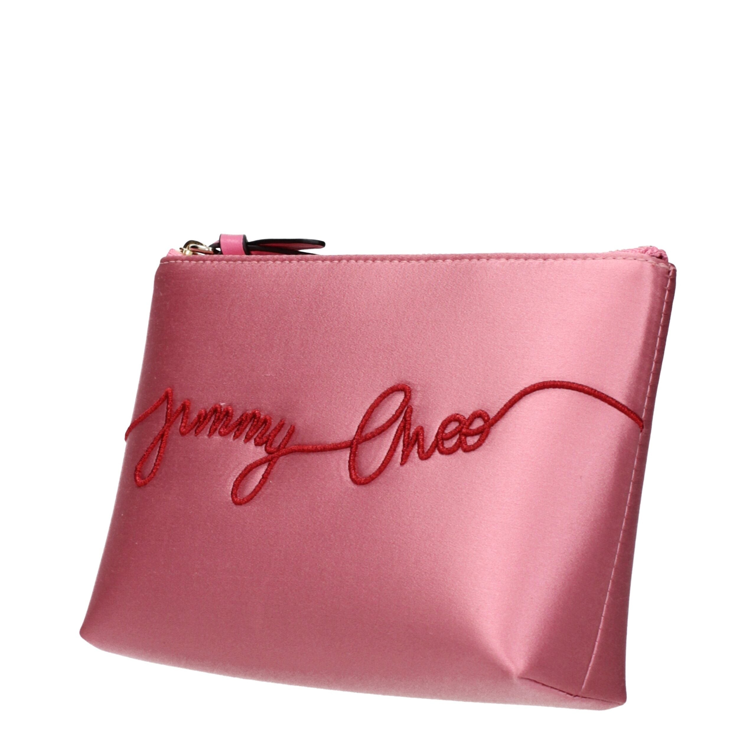 Jimmy Choo Pink Satin Clutch Bag Jimmy Choo