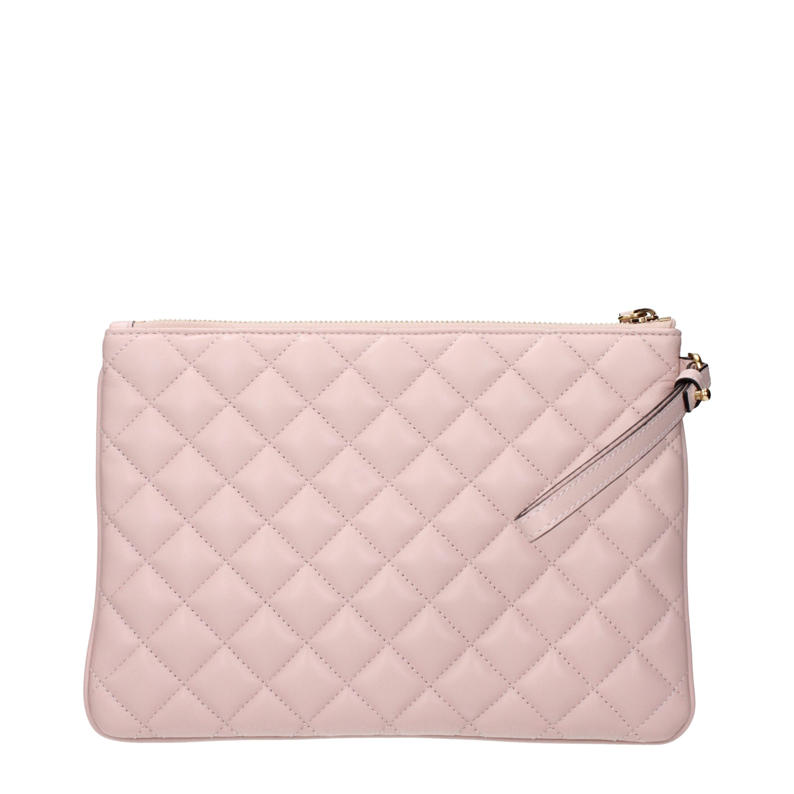 Versace Pink Leather Clutch Bag Versace