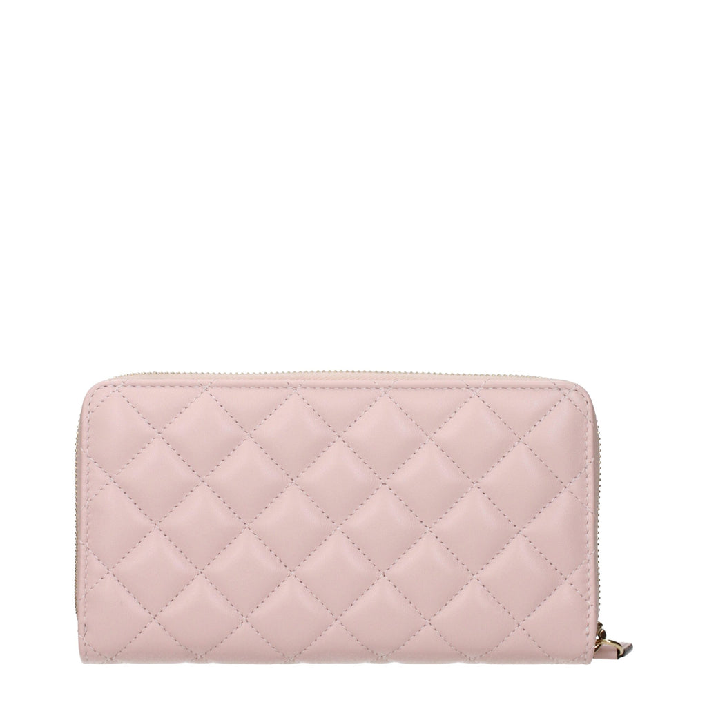 Versace Pink Leather Wallet Versace