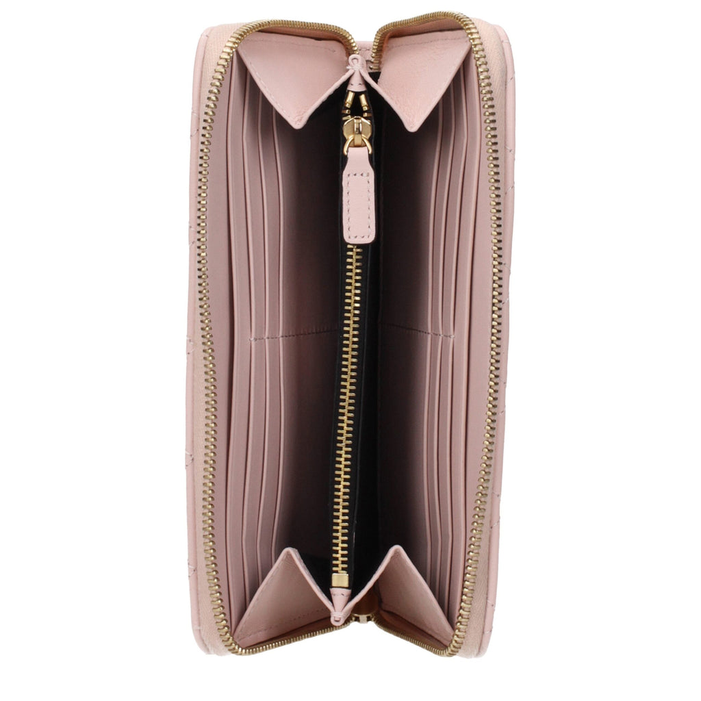 Versace Pink Leather Wallet Versace