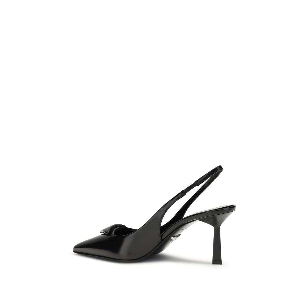 Prada Leather slingback Pumps Prada