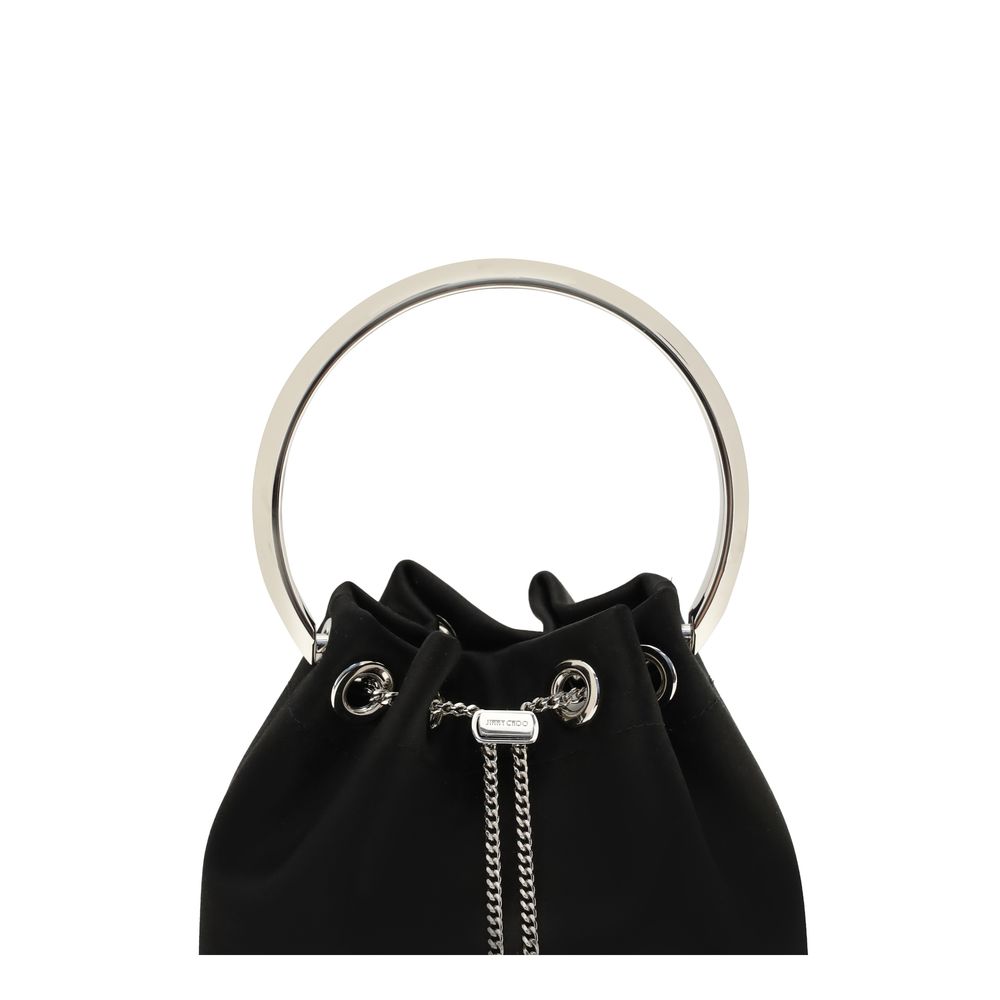 Jimmy Choo Black Silk Shoulder Bag Jimmy Choo