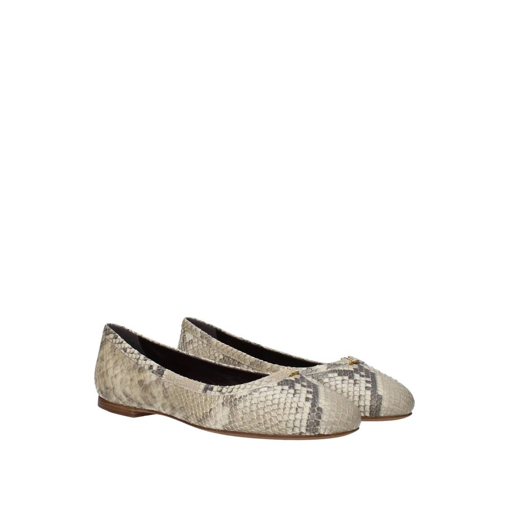 Chloé Beige Goatskin Ballet Flats Chloé