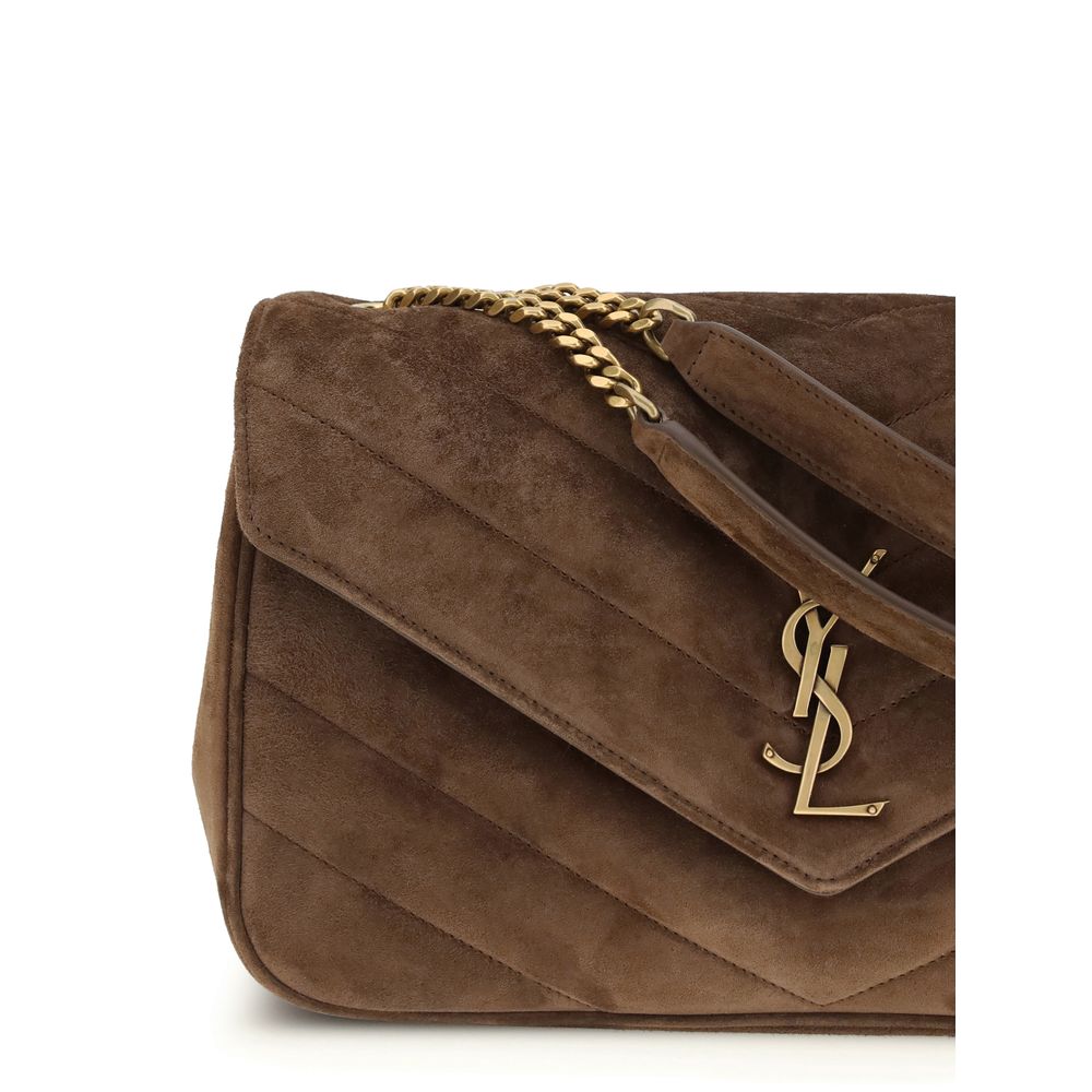 Saint Laurent Brown Calf Leather Bos Taurus Shoulder Bag Saint Laurent